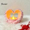 Soft Warm Light Candle Holder Angel Wings Tealight Holder, Prayer Memorial Gifts Artistic Table Centerpieces Home Decor, Elegant Tabletop Centerpiece