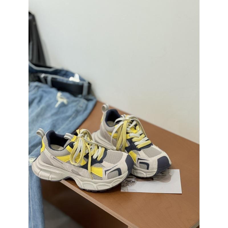 Thick-soled lightweight non-slip dad shoes women's new autumn women's shoes children's soft soles are not tired and versatile