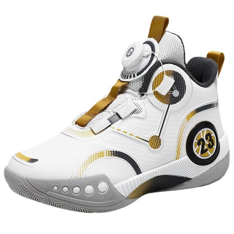 Children's basketball shoes 22 autumn and winter children's actual combat training shoes medium and large children's non-slip velvet thickened