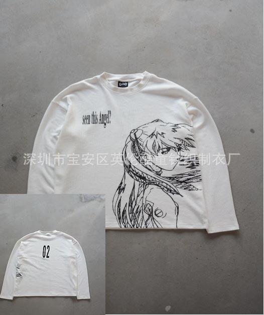New Animation Girl 02 Printed Short Sleeve T-Shirt Loose Printed Cotton Top Hot Sale
