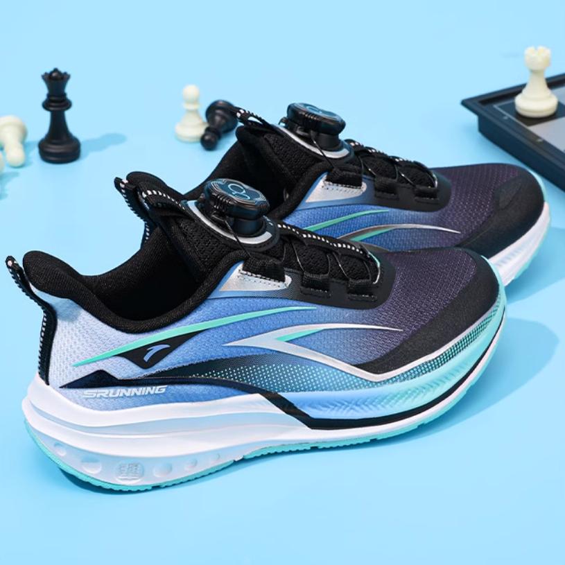 Anta Kids Hailang Fabric Comfortable Durable Low-Top Running Shoes Men sneaker Blue 312445509-3