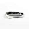 Autoschlüsselhülle Rhodium Silber Fernbedienung Schutzhülle für Porsche Panamera Macan Cayenne 911 718 Taycan Boxster Cayman