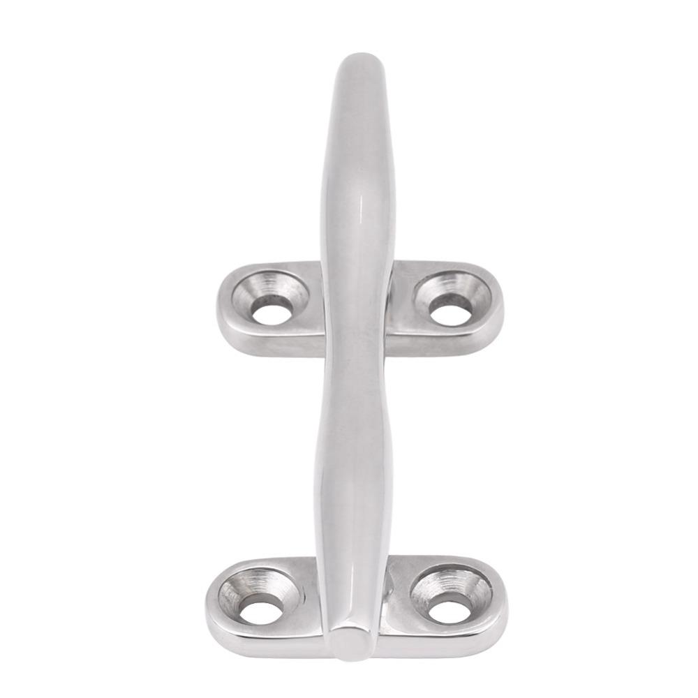 Rope Cleat 4Inch Boat Cleat 316 Stainless Steel Heavy Duty Marine Cleat Hollow Base Cleat Dock Use