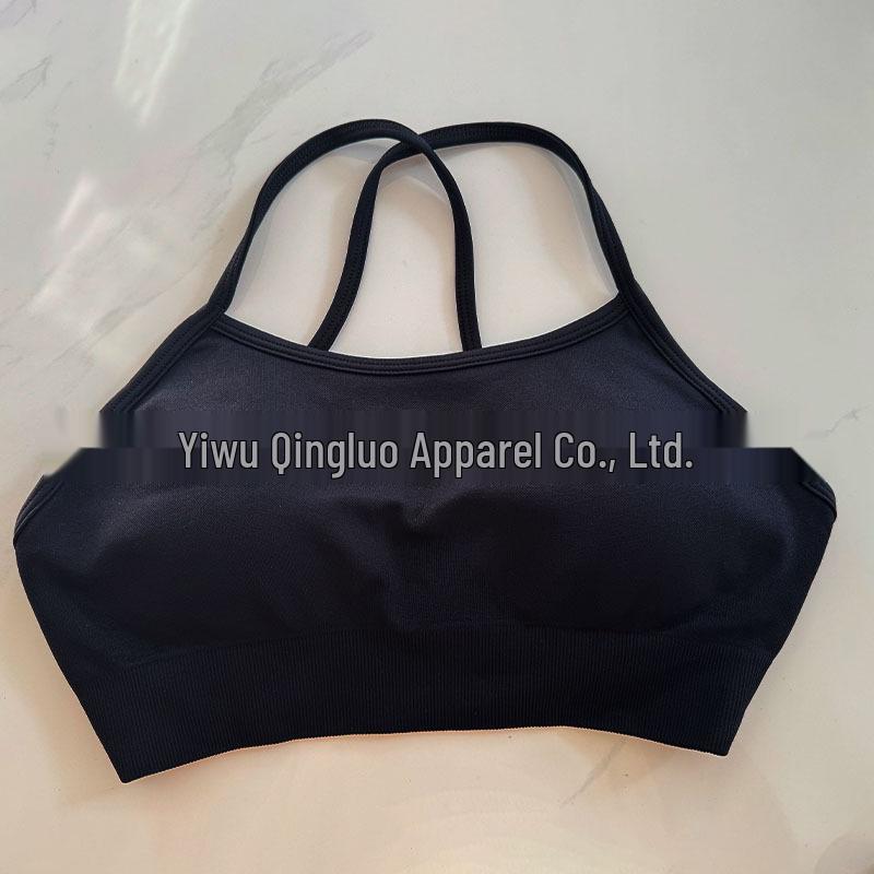 DFYNE Nahtloser Sport-BH mit Kreuzrücken aus Nylon-Spandex für Damen