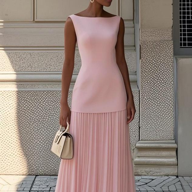 2025 Women's Solid Sleeveless Knit Vest & Skirt Set