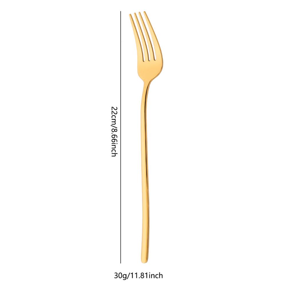 4Pcs Stainless Steel Forks Flatware Dinner Salad Forks Fine Flatware Fruit Forks for Home Kitchen Restaurant Office School