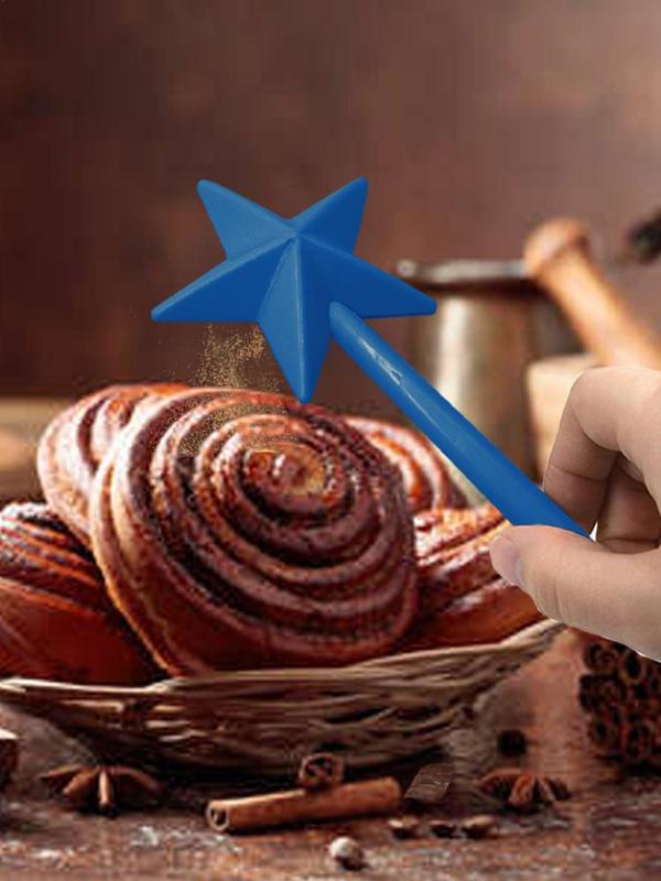 Creative Plastics Salt Shakers Star Long Hand Condiment Jar Utensils Pepper Shaker Wand Refillable Star Wand BBQ Supplies