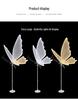 Luminous Butterfly Wings Chandelier: Wedding Ceiling Decoration & Aisle Guide
