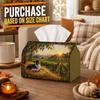 1pc Pastoral Country Tissue Box | Multi-functional Fall Napkin Dispenser, Two Sizes Available Suitable for Home, Thanksgiving Parties,Shepherd Dog Vin