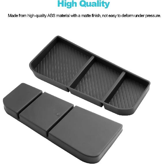 CDEFG for 2023 2024 2025 Chevy Silverado GMC Sierra Lower Console Organizer, Silverado Sierra 1500 Accessories Center Console Organizer Glove Box