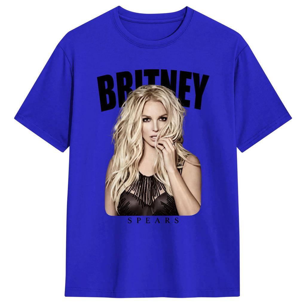 Leisure Singer BBritneys Spears TShirt Unisex Crewneck 100 Cotton Summer Fashion T Shirt Short Sleeve Tees Summer Tops