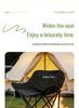 Tanli Outdoor Folding Moon Chair - Thickened Carbon Steel, Portable for Camping, Picnics, and Fishing