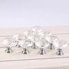 10Pcs 30mm Crystal Clear Diamond Shape Acrylic Cabinet Knobs Cupboard Drawer Pull Kitchen Cabinet Door Wardrobe Handles Hardware