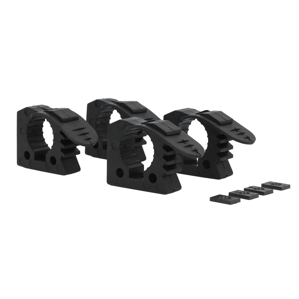 4 Stück Dachträger Schaufelhalterung 30?40mm Klemmung 11kg Tragfähigkeit Schwerlast Gummi Klemmenhalterung