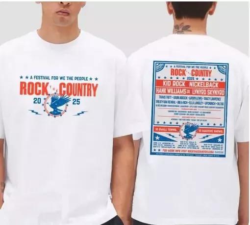Rock The Country 2025 Lineup Fan Gifts Two Sides Classic Unisex T-Shirt XXXL
