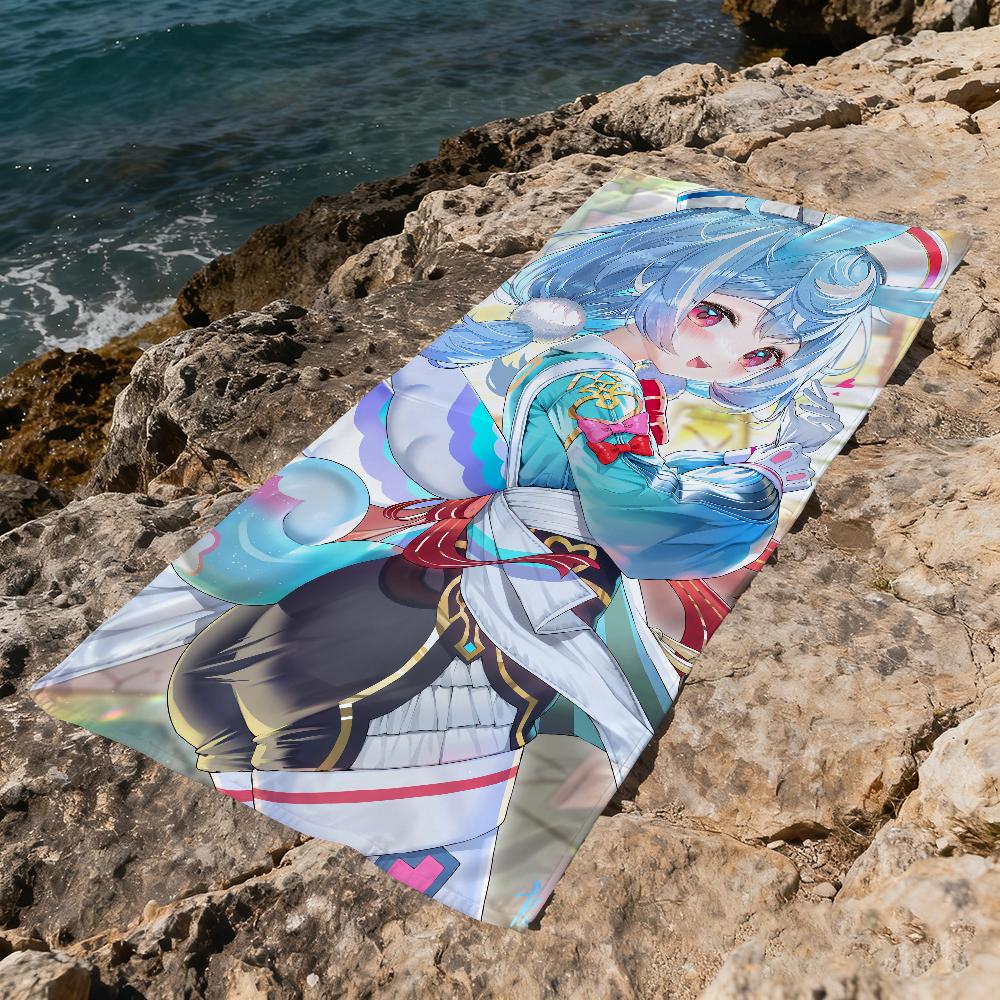 Genshin Impact Sigewinne Towel Beach Quick Dry Soft Pool Towels Gift for Travel Gym Shower Camping Sports
