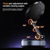 15W Wireless Charging Magnetic Car Phone Holder 360 Degree Rotation Foldable RotatableNavigation Stand Bracket For Smartphones