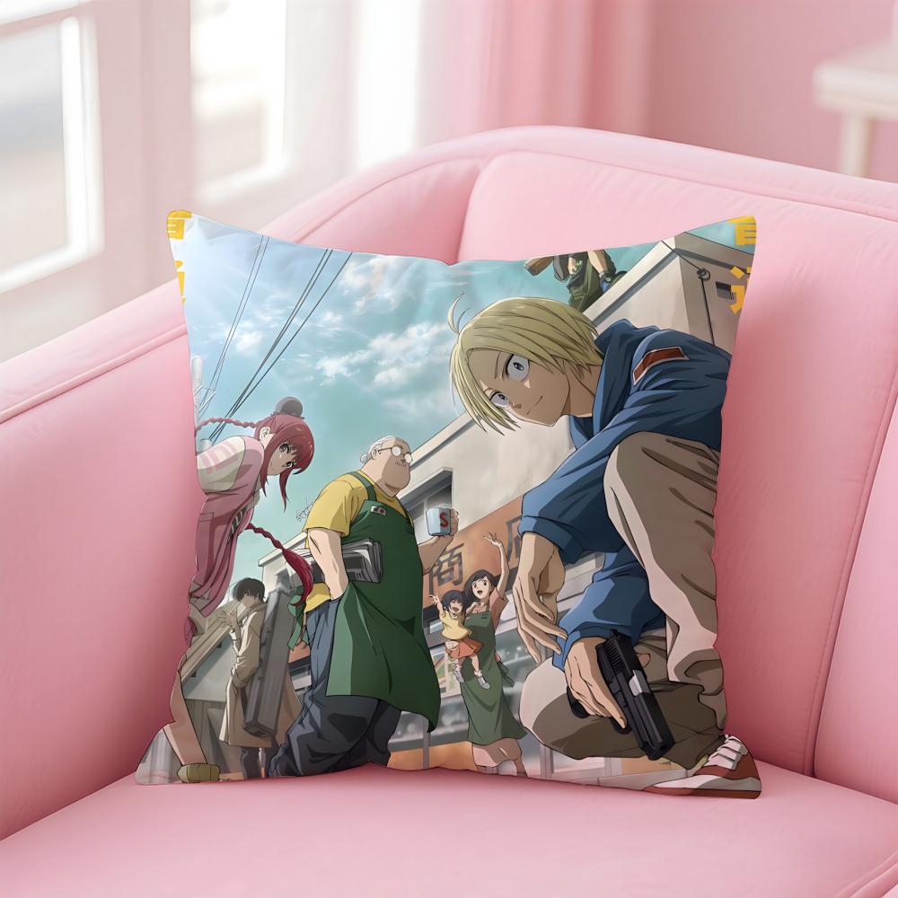 Anime Funny SSakamoto DDays Cushion Cover Pillow Case Soft Skin Friendly Fabric Comfort Concealed Zipper