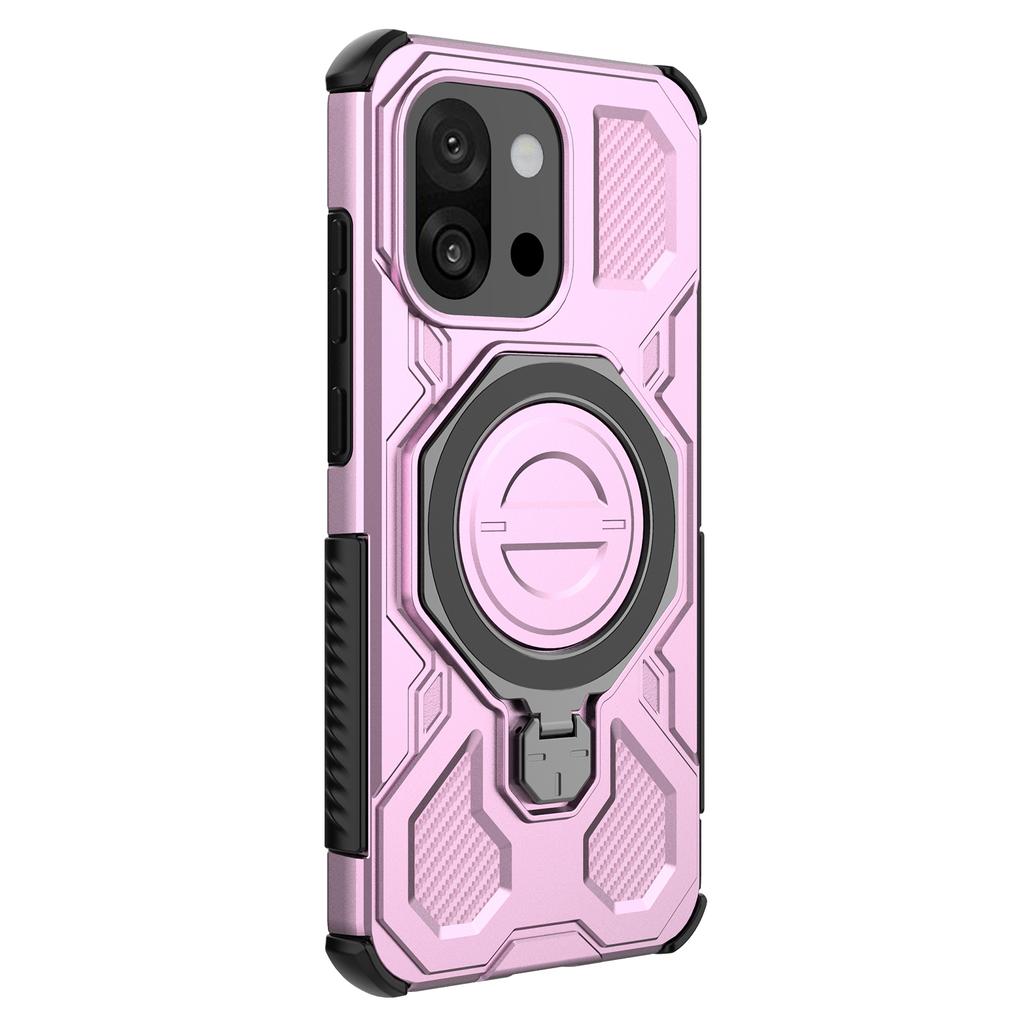 For OnePlus 13T 5G Magnetic Case Rotating Metal Kickstand PC + TPU Phone Back Cover