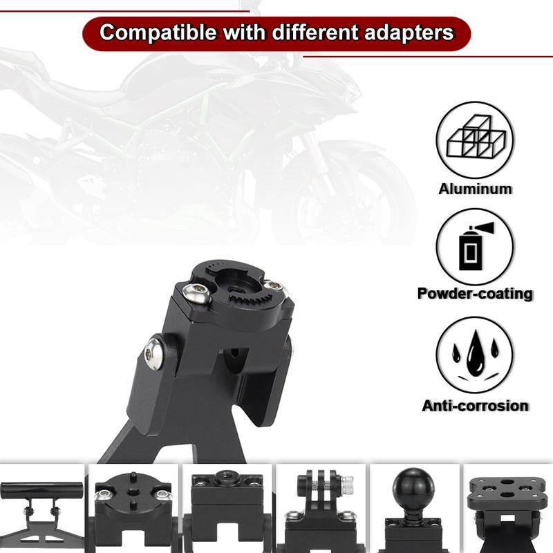 For Kawasaki ZH2     2024 2025 Motorcycle Aluminum GPS Navigation Bracket Phone Adapter Holder Support Mount