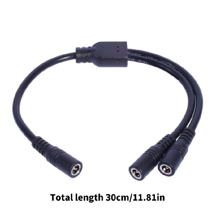 Durability DC5521 Y Splitter Extension Cable DC5.5x2.1mm Power Cord Wire for Home Security Cameras Accessories