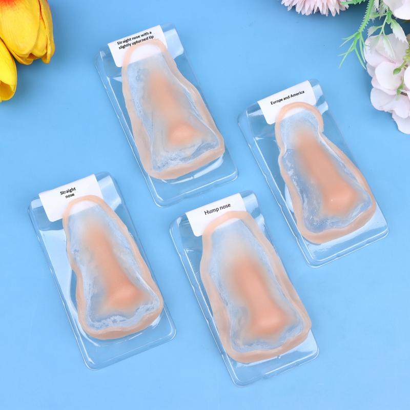 Silicone Fake Nose Professional Makeup Special Effects Skin-Friendly Natural Reusable Fake Nose Cos Stage Makeup Face Prosthetic