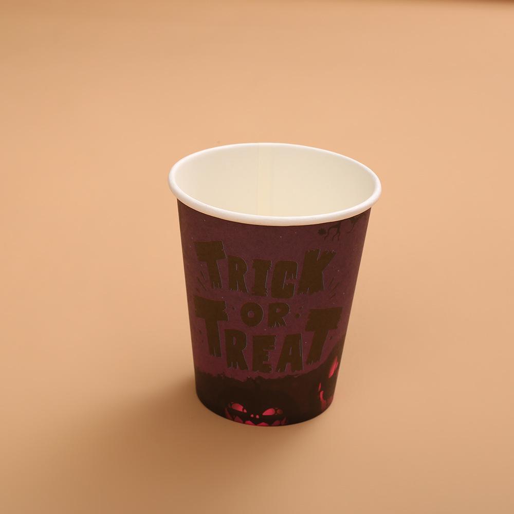 Cross-Border Halloween Party Disposable Plate Set: Pumpkin & Bat Paper Cups and Plates