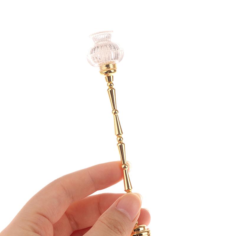 1/12 Dollhouse Miniature Floor Lamp Flower Shape Led Lamp Model Doll Home Lamp Furniture Decoration Toy Micro Scene Ornament