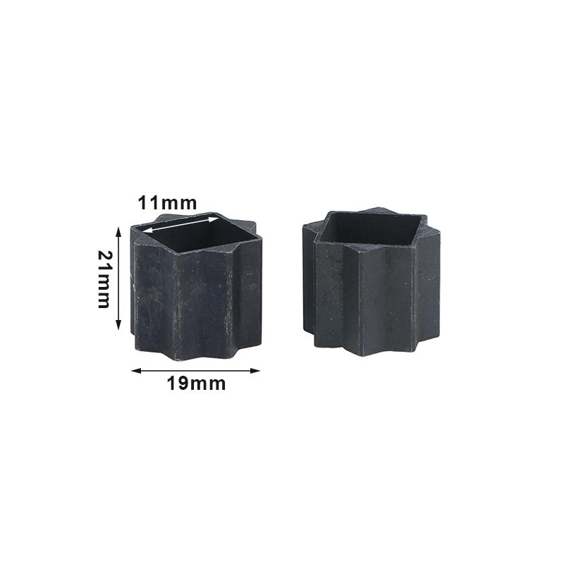 2Pcs Pneumatic Head Adapter Sleeve Actuator Connecting Sleeve Inner Square Outer Octagonal Sleeve Ball Valve Reducer Sleeves