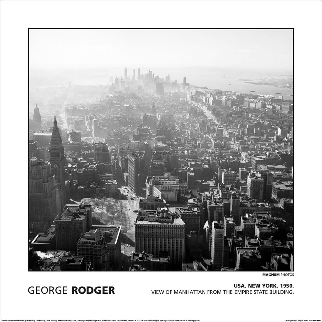 MAGNUM George Rodger -  Usa New York Manhattan 1950 Print