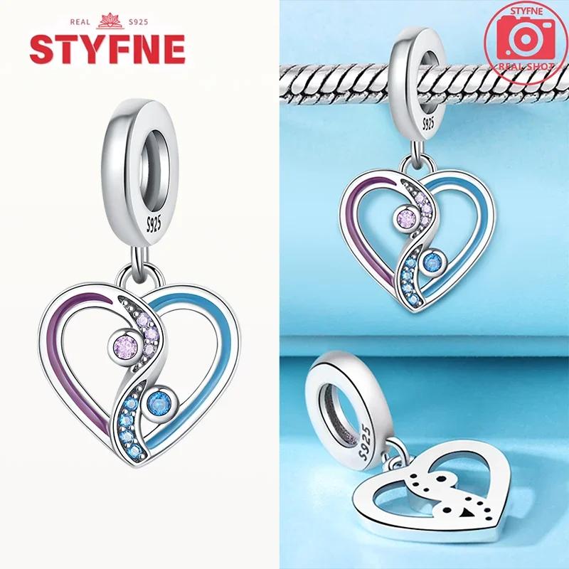 Real Coppercharms Secret Sky Star Charm Heart Beads Fit Original Bracelet For Women High Quality Fine Jewelry Making Gifts