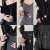 Cold Wind Silver Bag Starfish Long Necklace Accessories Women's Summer Personality Collarbone Chain Fashion Items