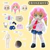 Doll Clothes OB11 Kanroji Mitsuri Interchangeable Face High Quality Full Set 1/12 Plain Body Collect Birthday Christmas Gift