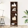 VidaXL Bibliothèque chêne fumé 50x31x169 cm bois d'ingénierie, étagère, étagère à livres, étagère de rangement, armoire de 848616