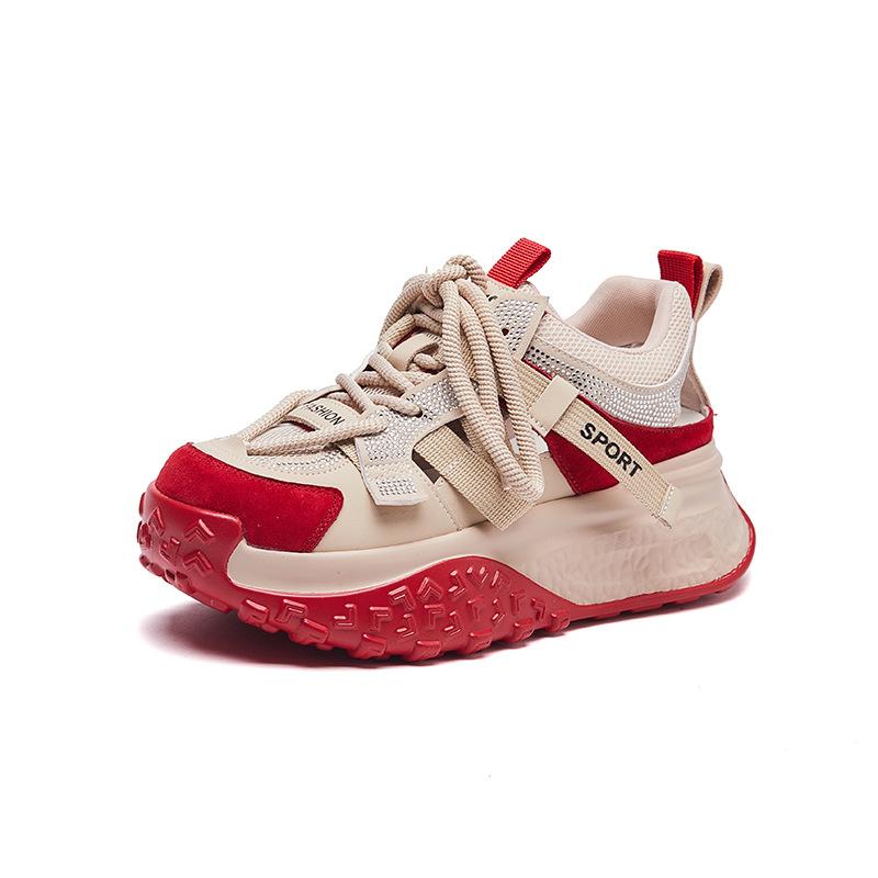 New Dad Shoes for Women Fashionable Thick-soled Sports Single Shoes