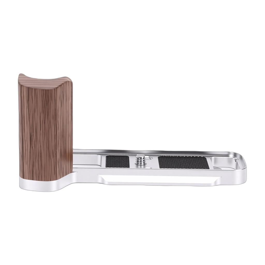 L-förmiger Griff Passend für X E5 Kamera Aluminiumlegierung Holz Kamera Handgriff mit Schnellwechselplatte Auslöser Taste