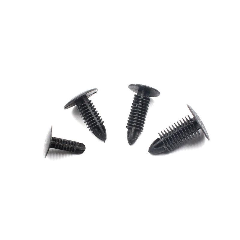 40PCS Mix Black Plastic Rivet Push in 5mm 6mm 7mm 8mm Car Trunk Roof Trim Panel Fastener Clip Vehicle Retainer Clip Universal