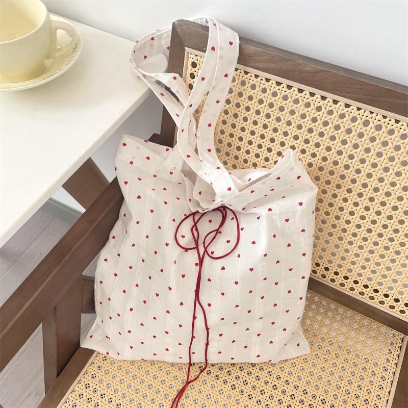 5 Lazy Little Love Canvas Bag Bag New Shoulder Tote Bag Commuter Underarm Bag Women