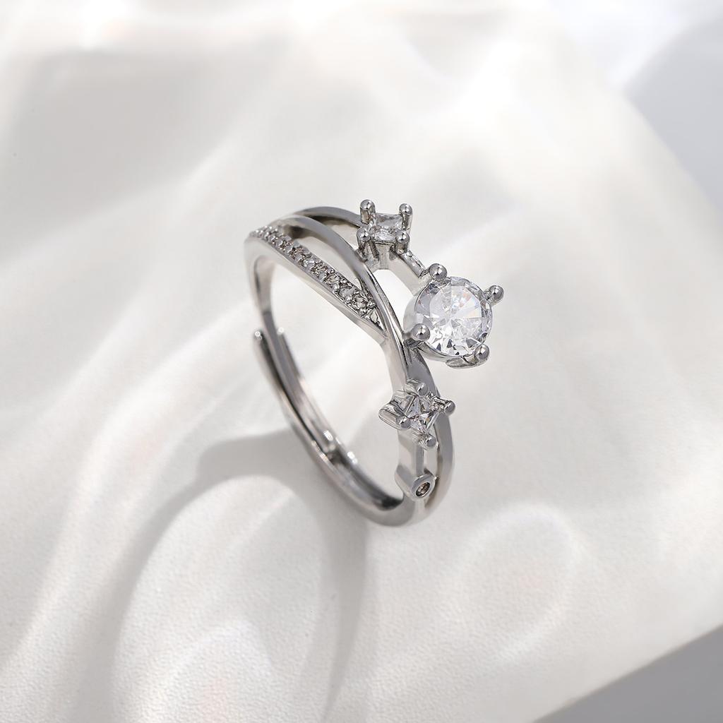 Open Ring Christmas Exaggerated Heavy-duty Adjustable Ring
