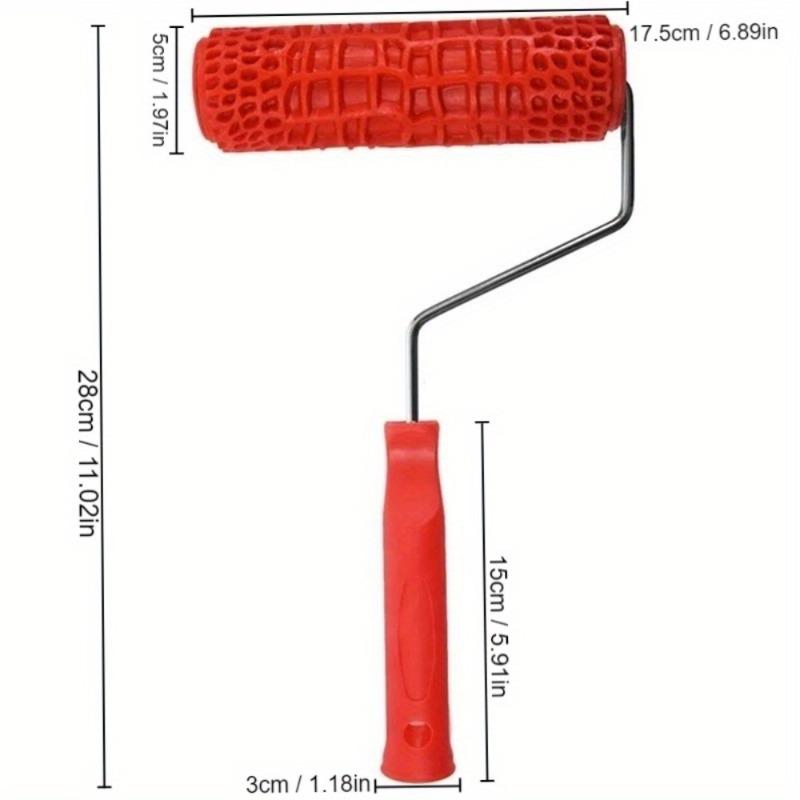 1 шт. Рельефный резиновый валик с рисунком для барабана, краска, жидкие обои, диатомовая грязь, рельефная форма