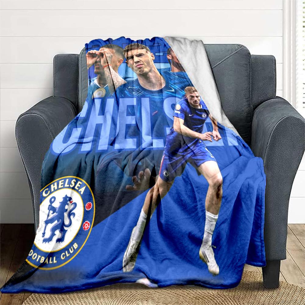 Chelsea Fc Football Player Blanket Ultrasoft Suitable For Office Picnics Chair Four Seasons Universal Digital Print