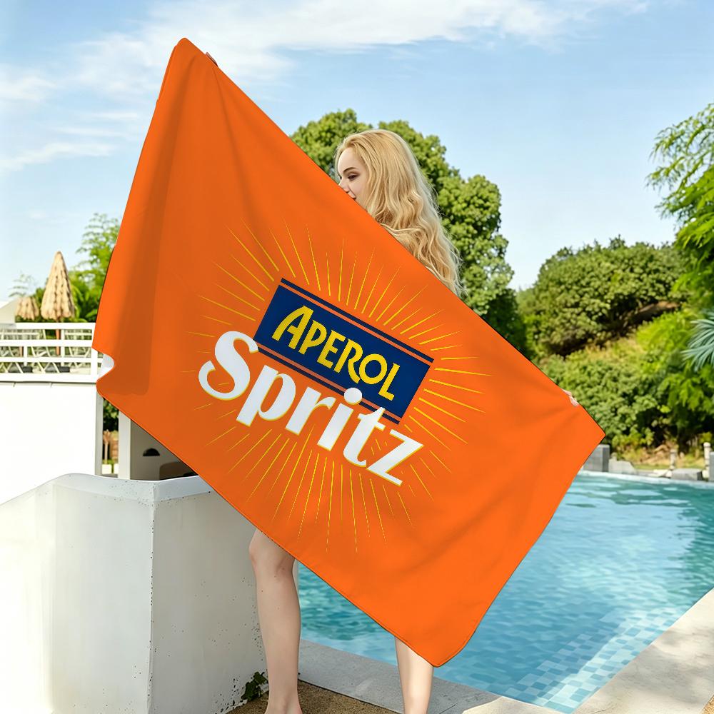 Fashion print A-Aperols Spritz Towel Drying Bath Towel Applicable To Light Swimming Camping Yoga Beach Out