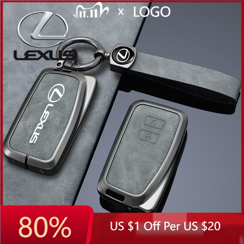 2026 Hot Interior Stickers Leather Car Remote Key Cover Fob Case Holder Shell Keychain For Lexus NX 200 NX300H RX 350 450H ES 35 WA1
