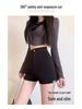 2025 New Spring/Autumn High Waist Women's Black Shorts - Hot Girl Tight Leggings Hot Pants