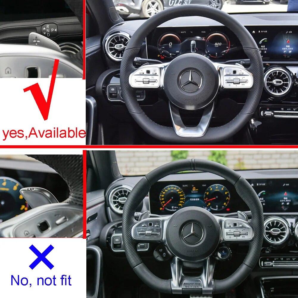 Paddle Shift For Mercedes Benz A Class W177 Sedan V177 MB A180 A180d A200 A250 -21 Car Steering Wheel Shifter DSG Stickers