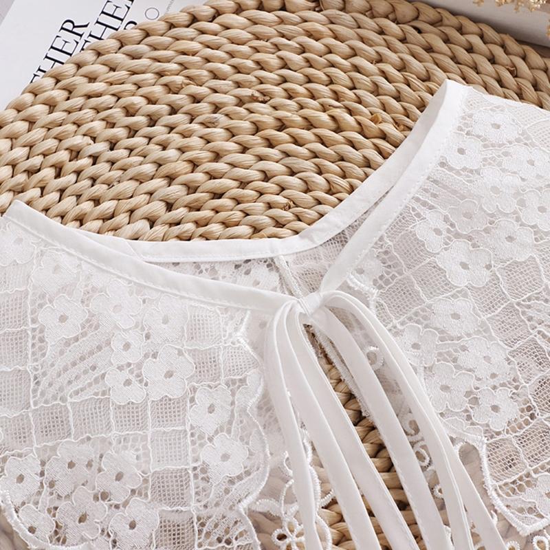 Flower Polyester Neckline Clothing Sewing Supplies Hollow Lace Material Lace Collar Skirt Shawl Wedding Dress Supplies