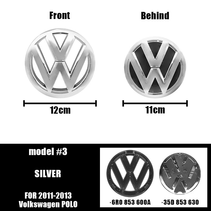

New For VW VOLKSWAGEN Emblems 2Pcs Car Emblem Front Grille Rear Trunk Lid Sticker Badge Decals Accessories For Volkswagen P