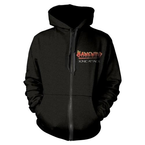 Mikina Hawkwind Unisex pro dospělé Sonic Attack s kapucí na zip