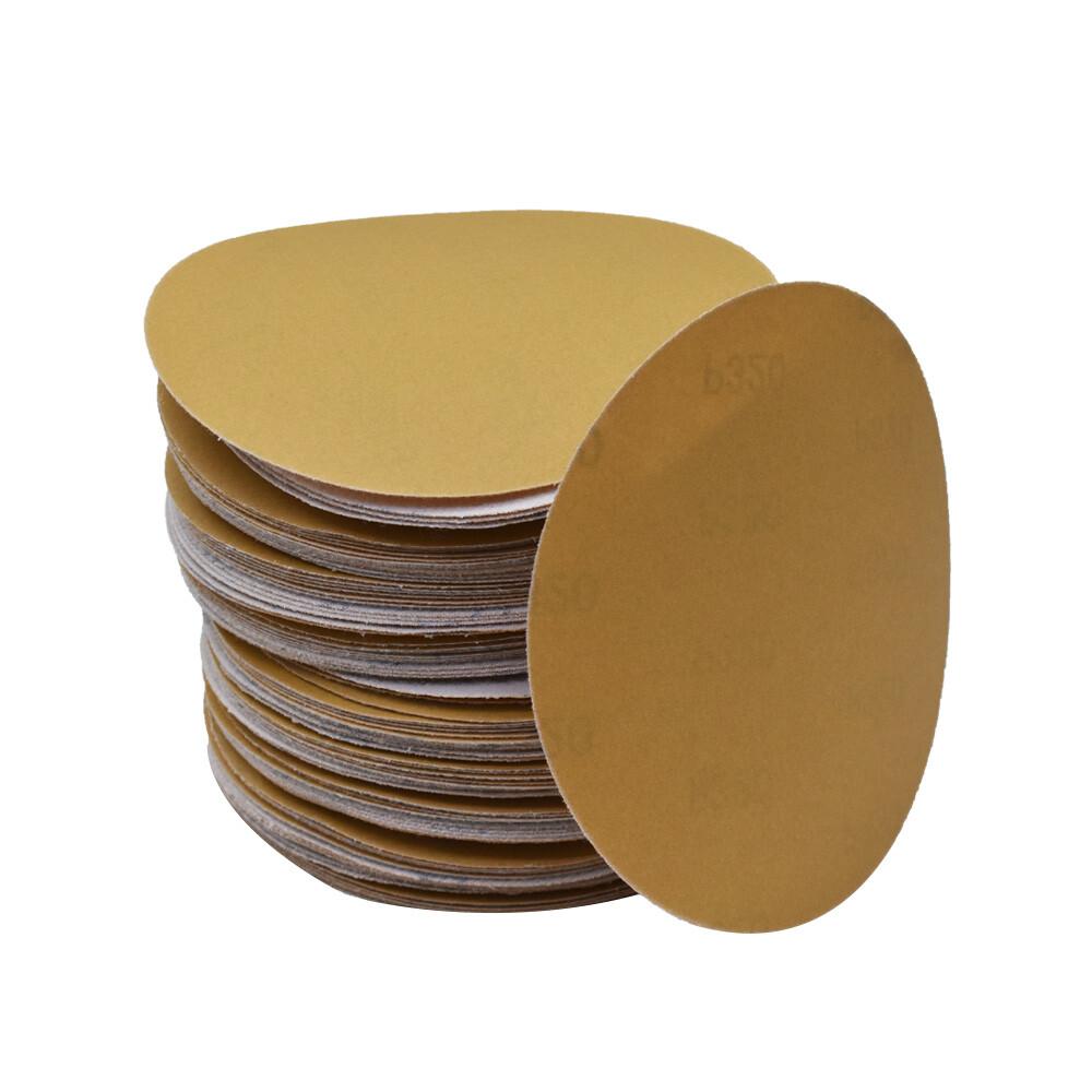 100Pcs 5" Sanding Disc NO-Hole Flocking Sandpaper Hook Loop Grit 60-320