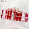 Custom Logo Semi Cured Gel Nail Sticker Waterproof Full Cover Gel Nail Wraps
